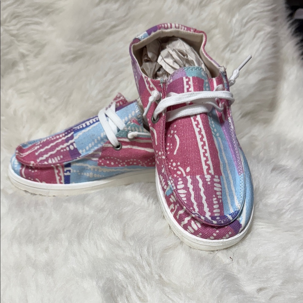 Colorful Kids Shoes with White Laces